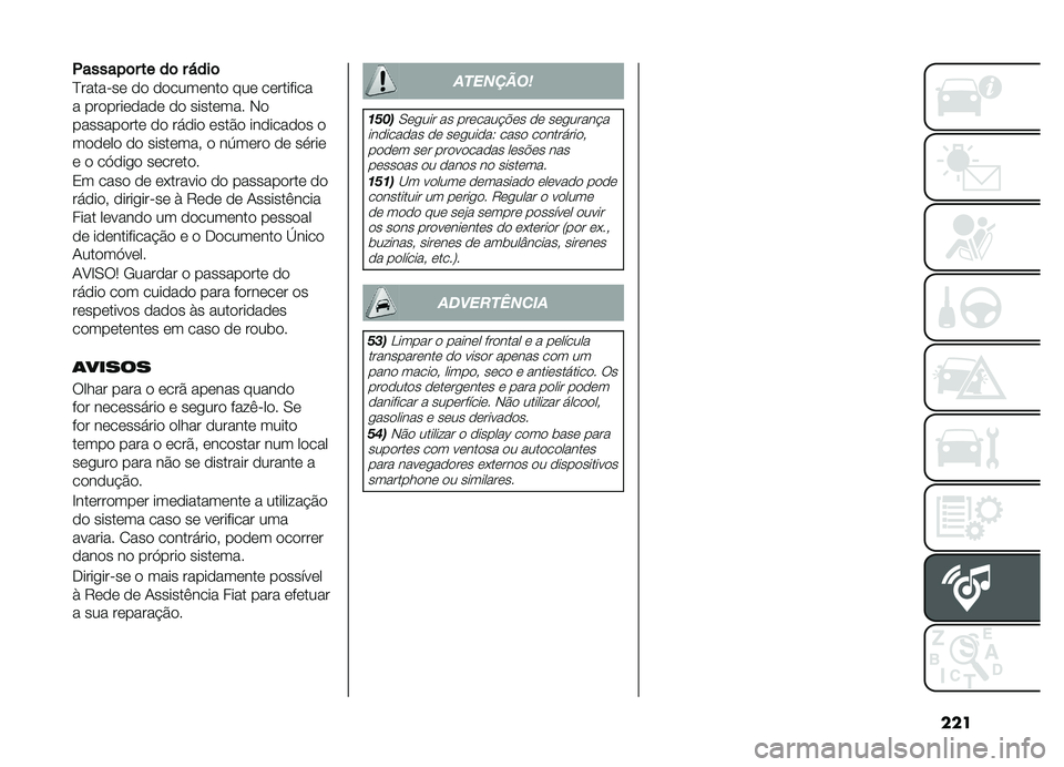 FIAT DOBLO COMBI 2019  Manual de Uso e Manutenção (in Portuguese) ���
�(������	�����	�����	
�E����� �� �� ��������� ��� ���������
� ����������� �� �������� �,�
���������� �� ����� �