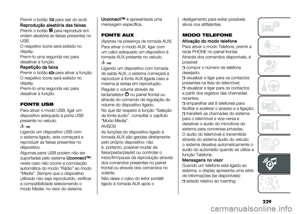 FIAT DOBLO COMBI 2019  Manual de Uso e Manutenção (in Portuguese) ���
������ � �	���&����� ���� �� ����&�
�,
����	�����	������P����������6��
������ � �	���&����� ���������� ��
����� ��