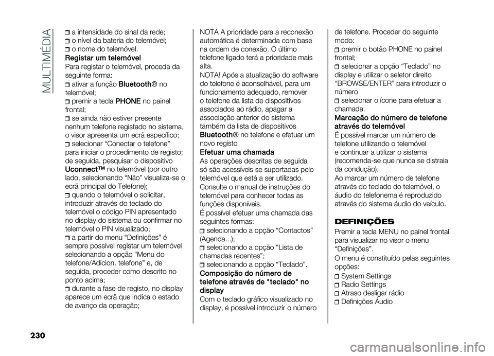 FIAT DOBLO COMBI 2019  Manual de Uso e Manutenção (in Portuguese) ��!�B�D�E�G�!���G�-
��� � ����������� �� ����� �� �����+
� ����� �� �	������ �� ������.����+
� ���� �� ������.����
�,��)����