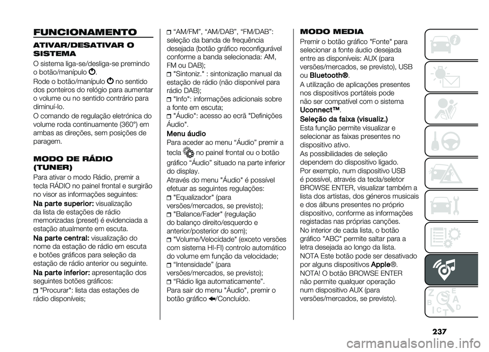 FIAT DOBLO COMBI 2019  Manual de Uso e Manutenção (in Portuguese) ���

��������	����
�
�	�
���	��/����	�
���	� �
����
���	
� ������� ���
�� ���C������
�� �� ��������
� �	���&��C��������
�
�8���