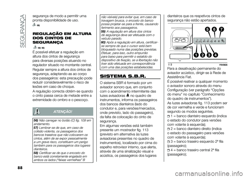 FIAT DOBLO COMBI 2019  Manual de Uso e Manutenção (in Portuguese) ��0�2�/�B�8�-�,�N�-
�� ���
�����#� �� ���� � �������� ���
������ ��������	������� �� ����
�H�L�8
������	��� �� �	��
���	
��� ���