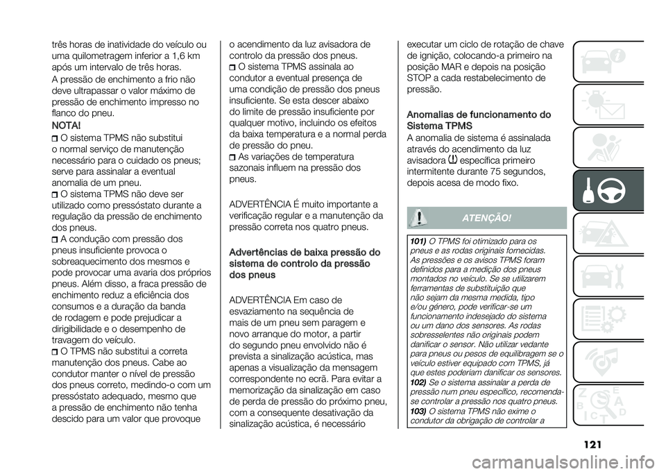 FIAT DOBLO COMBI 2021  Manual de Uso e Manutenção (in Portuguese) ������(� ����� �� ����������� �� ������� ��
��� �����������
�� �������� � �M�"�Q �[�
���.� �� ��������� �� ���(� ����