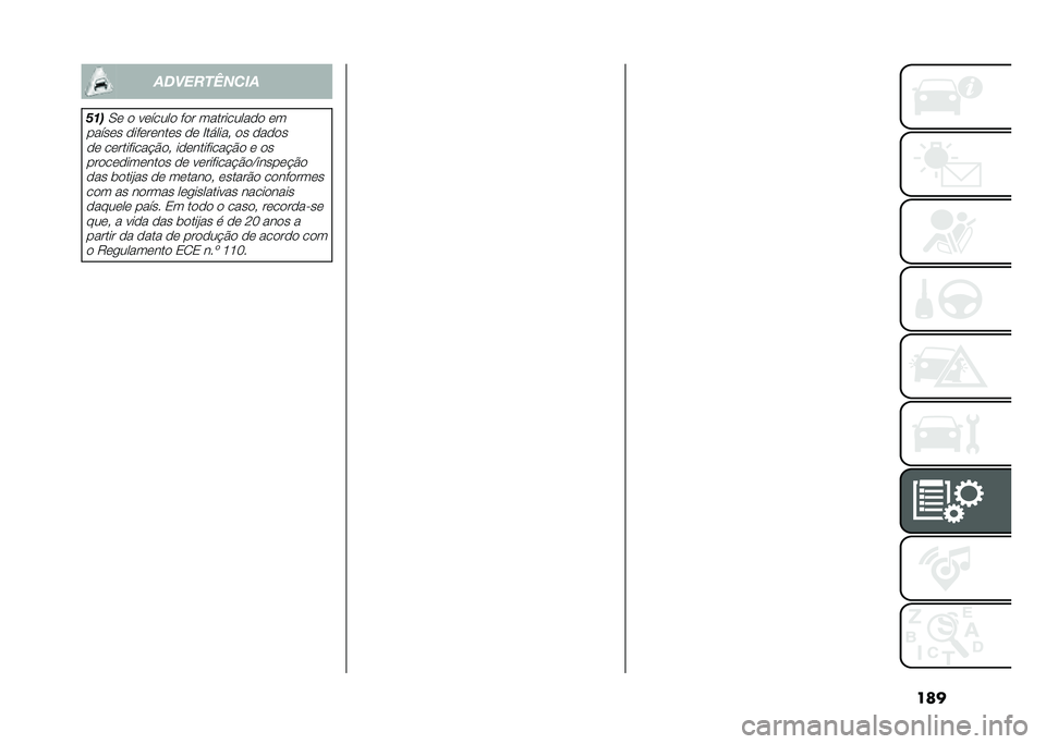 FIAT DOBLO COMBI 2021  Manual de Uso e Manutenção (in Portuguese) ��������������
��
��0� � ������� ��� ����������� ��
������ ���������� �� �H������" �� ����� �� ����������#�&��" ���