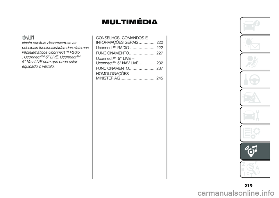 FIAT DOBLO COMBI 2021  Manual de Uso e Manutenção (in Portuguese) ���
����
������	�,���� �������� ���������� �� ��
���������� ��������������� ��� ��������
�H�������������� �B���