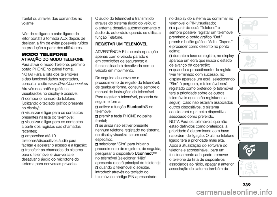 FIAT DOBLO COMBI 2021  Manual de Uso e Manutenção (in Portuguese) ���������� �� ������
� ��� �������� ��
��������
�,�&� ����*� ���
��� � ���	� ���
��� ��
������ �������� �) ������ �-�B�T