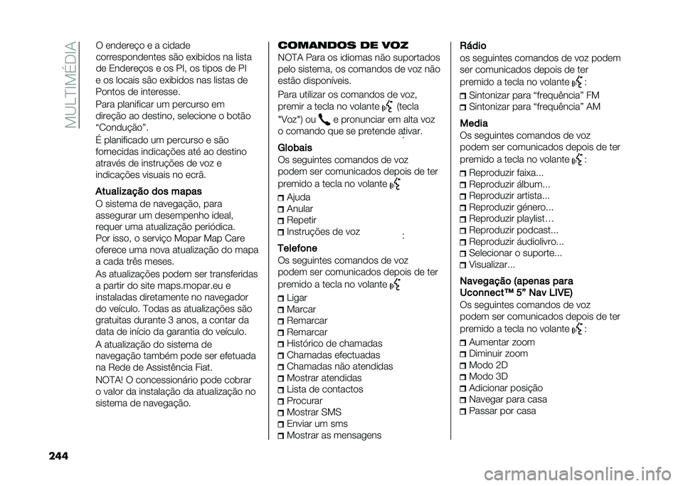 FIAT DOBLO COMBI 2021  Manual de Uso e Manutenção (in Portuguese) ��!�B�D�E�H�!���H�-
��� � �� ������ ��&� ��*��	���� ��� ������ ��
������ �� ����������
���� ���������� �� �������� ��
��