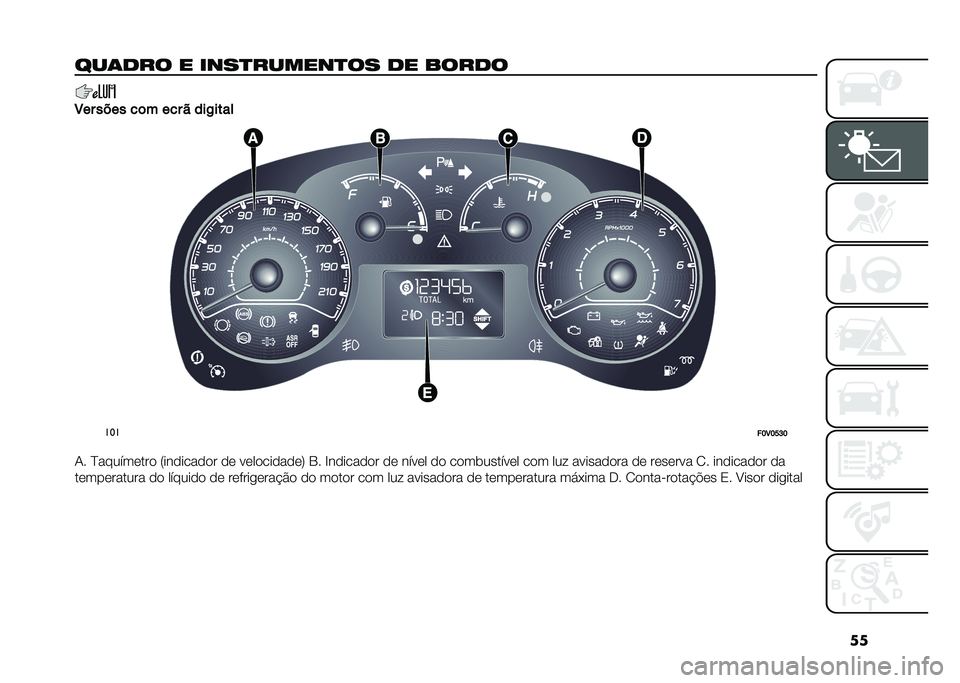FIAT DOBLO COMBI 2021  Manual de Uso e Manutenção (in Portuguese) ��
���	��� � ����
������
�� �� �����
�3�� ���� ��	� ��� � ���+����
���
��F�3�F�I�G�F
�-� �E��������� �7��������� �� ��������