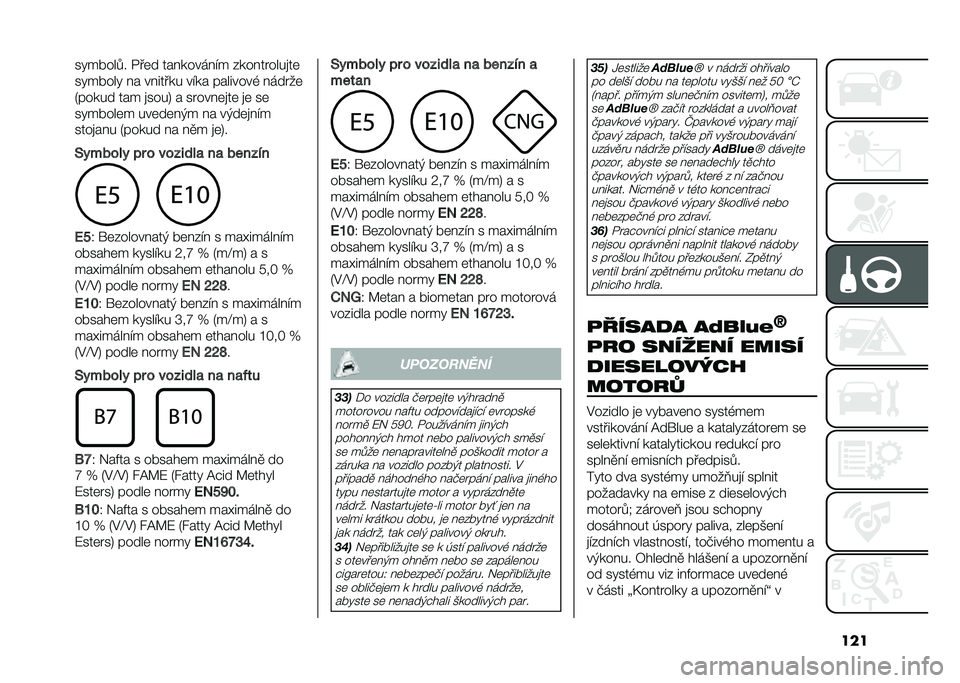 FIAT DOBLO COMBI 2020  Návod k použití a údržbě (in Czech) �����!�����%� �+��	� ���������� ������ ����
��	
��!�����! �� ������� ���� ��������& ���� ��	
�0����� ��� �
����4 � �� ����	�
