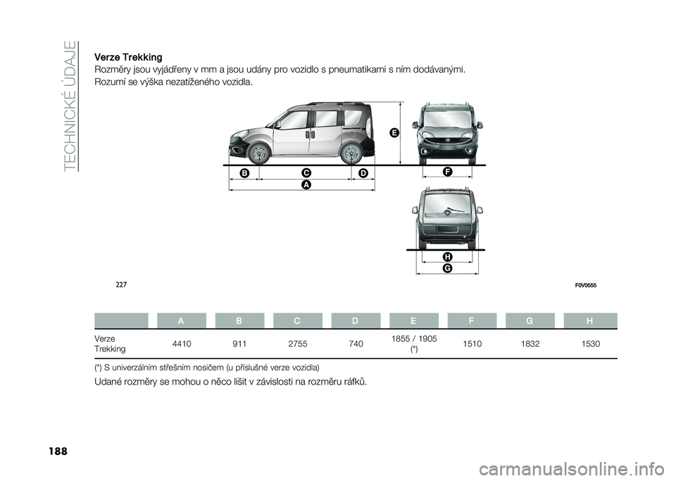FIAT DOBLO COMBI 2020  Návod k použití a údržbě (in Czech) ���7�I�V�3�R�I�D�Q��e��=�,�7
������ �� �/� ��	 �	 � ��>
�1����
� �! �
��� ��!�
����	��! � �� � �
��� �����! �� � ������� � ���	��������� � �