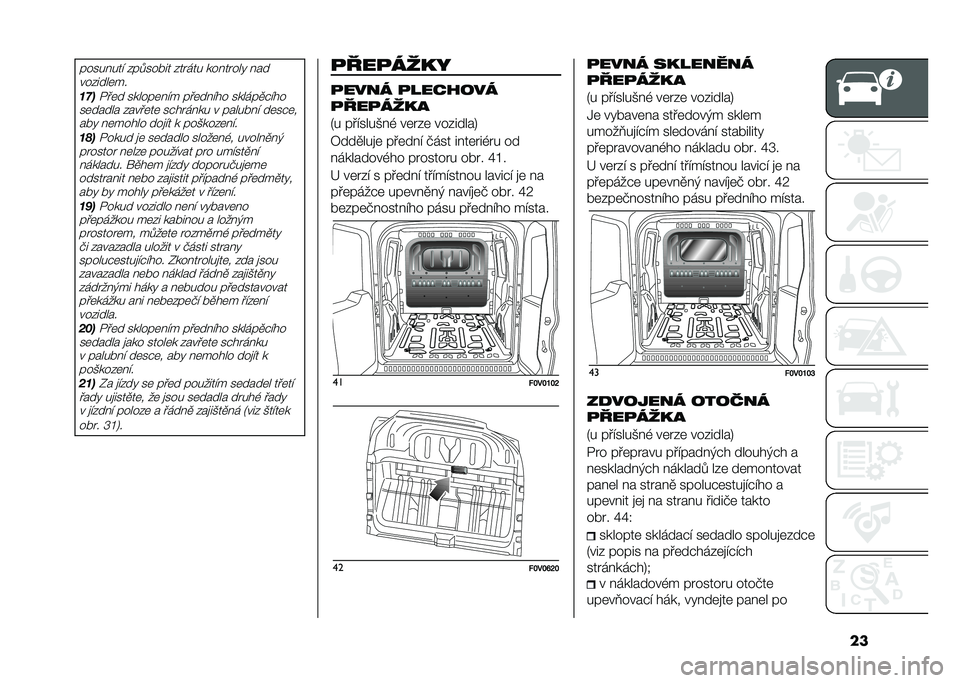 FIAT DOBLO COMBI 2020  Návod k použití a údržbě (in Czech) ���������� ���%����� ��� ��� ����� ���! ���
�������	��
����+��	� ������	��� ���	����� ������
�"���
��	����� �����	��	 ��"