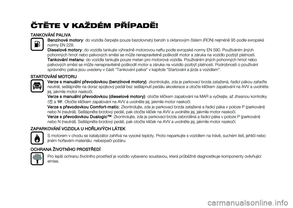 FIAT DOBLO COMBI 2020  Návod k použití a údržbě (in Czech) ����� � ���	�
�� �
���
��
��
�/�)�0�1 �-��2�0�3 �4�)�5�*��)
�6��������% ����� �
�/ �� ������� �(�	� ��	�
��	 �����	 ��	���������* ��	���� � 