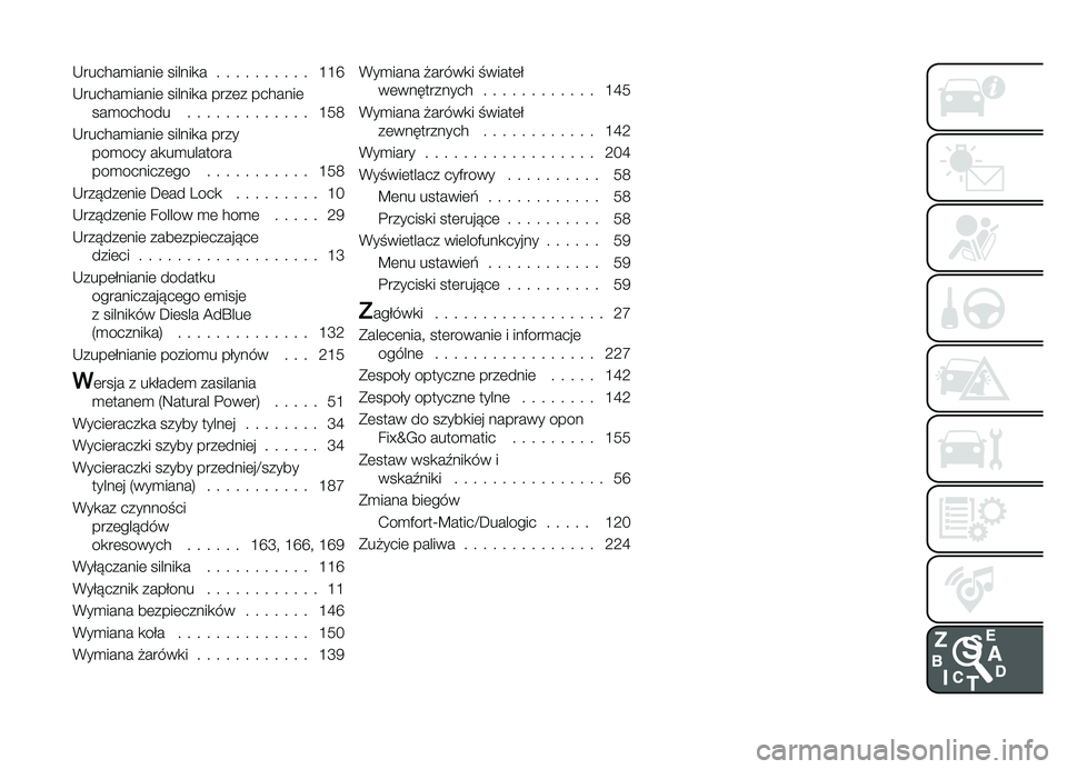 FIAT DOBLO COMBI 2019  Instrukcja obsługi (in Polish) �,������
�����	 ������
� � � � � � � � � � � �J�J�T
�,������
�����	 ������
� ����	� �������	���
������ ������������� �J�8�<
�,��