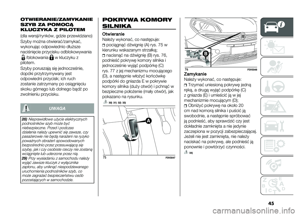 FIAT DOBLO COMBI 2019  Instrukcja obsługi (in Polish) ��
������
�
����7��
����
���
���� ��
 �	�����
��������
 � �	������
�4��� ��	�����F����
���! �����	 ����	���������6
�E���� �
��