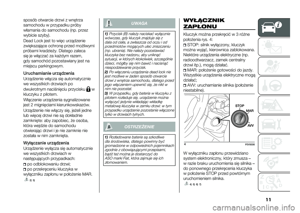 FIAT DOBLO COMBI 2021  Instrukcja obsługi (in Polish) �������� ��������	 ����� � �������
���
������ � ��������
� �����
��&��
���� �� ���
������ �4��� ����	�
�������	 �����