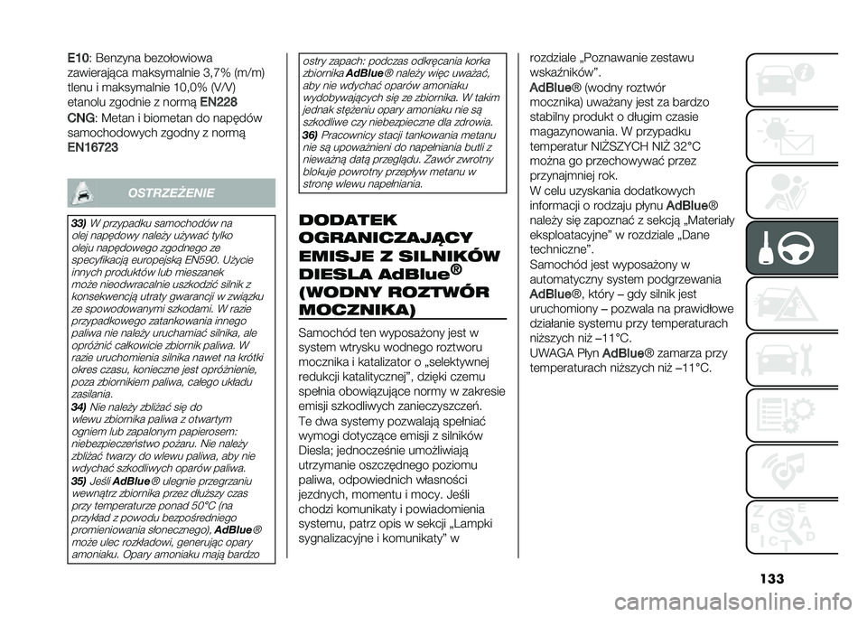FIAT DOBLO COMBI 2020  Instrukcja obsługi (in Polish) ����/�H�I
�3 �T�	����� ��	���&������
�����	���� �� �
��
���
�����	 �M�!�Q�b �4�
�F�
�6
���	�� � �
��
���
�����	 �J�=�!�=�b �4�B�F�B�6
�	������ ���