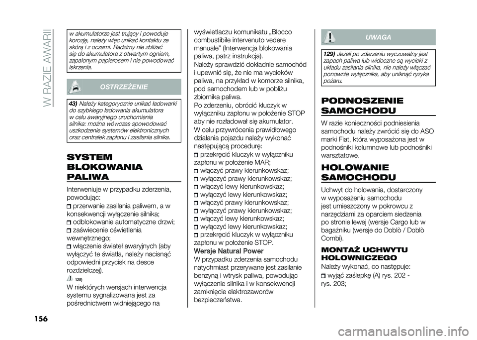 FIAT DOBLO COMBI 2020  Instrukcja obsługi (in Polish) ��*��D�A�(�G�9��A�*�A�D�G�G
���	
� ��
��
��������	 ��	�� ����� �� � ��������	
�
�������! ����	�"� ���� ����
��# �
�����
�� ��	��
���  � � 