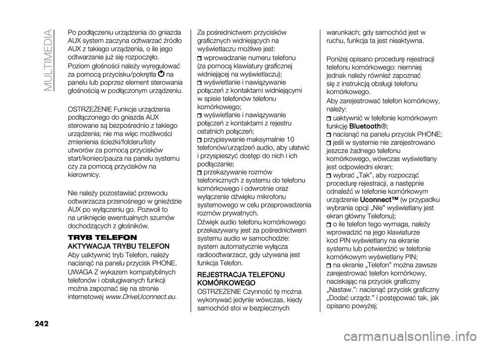 FIAT DOBLO COMBI 2021  Instrukcja obsługi (in Polish) ��C�,�5�?�G�C�9��G�A
��� �$� ����&� ���	��� ���� ���	��� �� �������
�A�,�X �����	�
 ������� ���������# �0����&�
�A�,�X � ���
��	�� ���� �