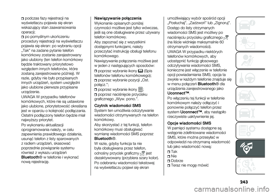 FIAT DOBLO COMBI 2021  Instrukcja obsługi (in Polish) ���������� ���� ��	��	������� ��
������	������ ������� ��� �	�
���
���
����� �� ���� �������������
���	������) �� ��