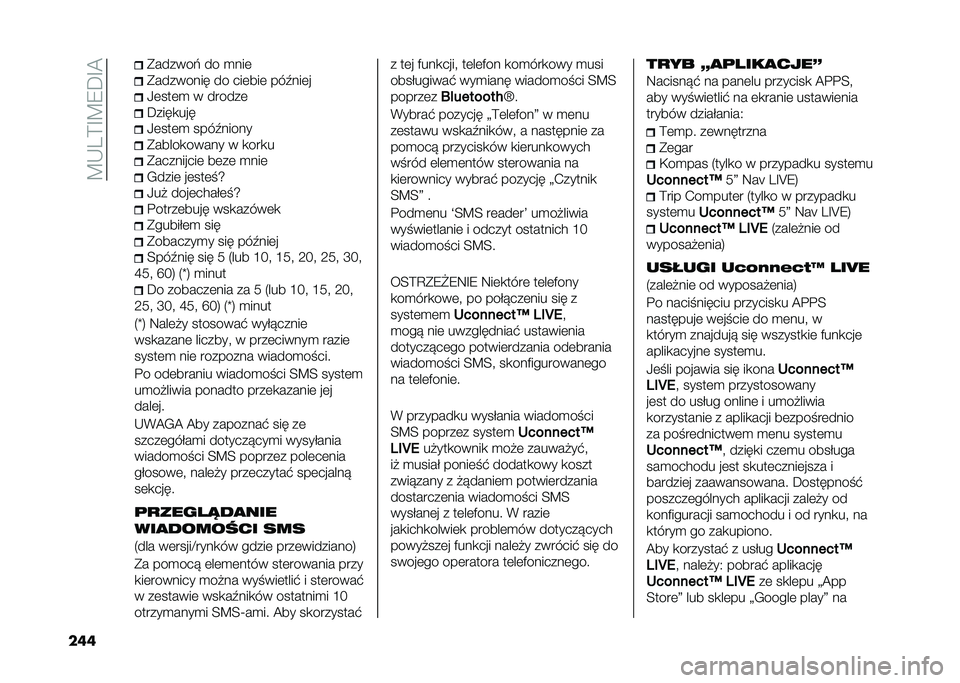 FIAT DOBLO COMBI 2021  Instrukcja obsługi (in Polish) ��C�,�5�?�G�C�9��G�A
��� �(������% �� �
���	
�(�������� �� ���	���	 ���0���	�
�/�	���	�
 � ������	
�����
���
�/�	���	�
 ����0�����
�(�����