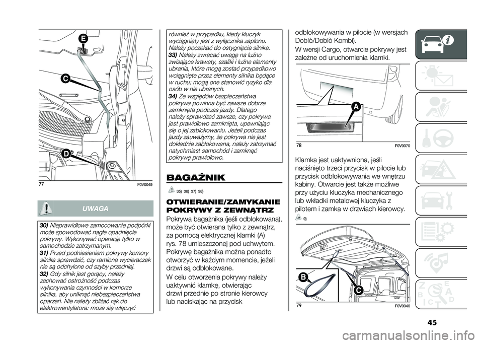 FIAT DOBLO COMBI 2020  Instrukcja obsługi (in Polish) ����
��I�J�I�I�L�R�����
�	���:��	�������&���	 ���
��������	 �������
�
�
��"�	 ����������# ����&�	 ����������	
���
����� �*��
����