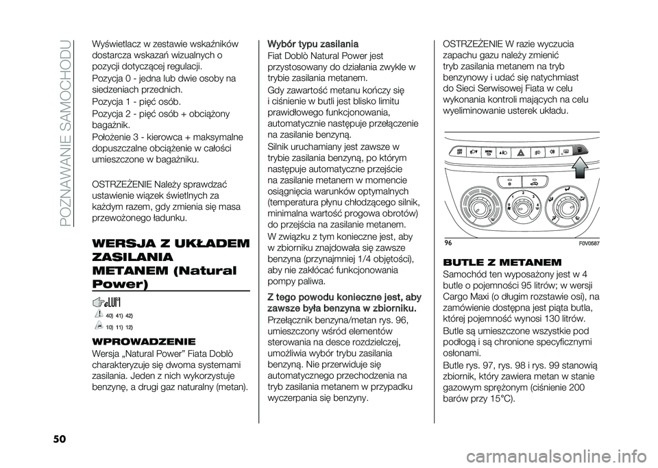 FIAT DOBLO COMBI 2020  Instrukcja obsługi (in Polish) ��$��(�:�A�*�A�:�G�9��E�A�C��-�U���,
�� �*�����	����� � ��	������	 ���
��0���
��
��������� ���
����% ���������� �
������� ������� �