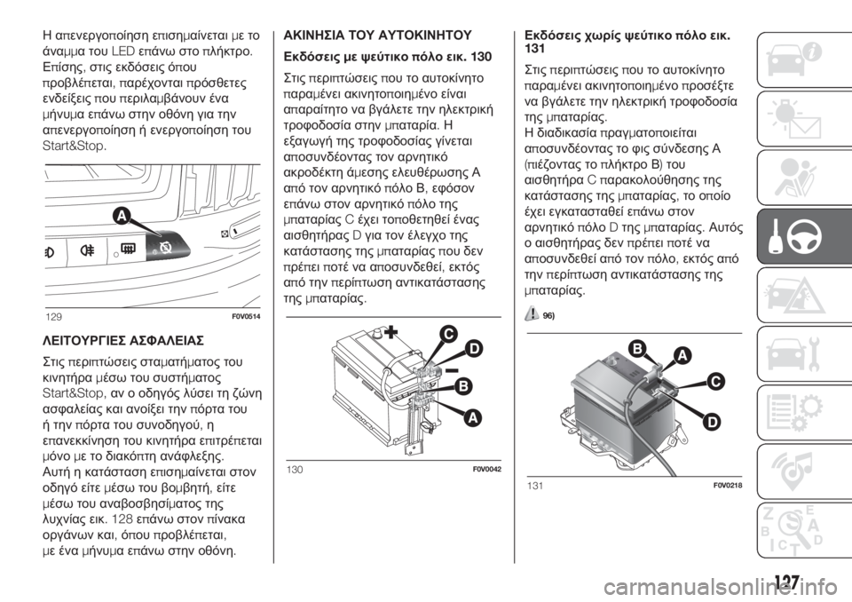 FIAT DOBLO COMBI 2018 ΒΙΒΛΙΟ ΧΡΗΣΗΣ ΚΑΙ ΣΥΝΤΗΡΗΣΗΣ (in Greek) Ηαπενεργοποίηση επισημαίνεταιμετο
άναμμα τουLEDεπάνω στοπλήκτρο.
Επίσης,στις εκδόσεις όπου
προβλέπεται,παρέ FIAT DOBLO COMBI 2018 ΒΙΒΛΙΟ ΧΡΗΣΗΣ ΚΑΙ ΣΥΝΤΗΡΗΣΗΣ (in Greek) Ηαπενεργοποίηση επισημαίνεταιμετο
άναμμα τουLEDεπάνω στοπλήκτρο.
Επίσης,στις εκδόσεις όπου
προβλέπεται,παρέ