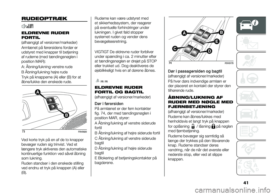 FIAT DOBLO COMBI 2020  Brugs- og vedligeholdelsesvejledning (in Danish) ���������	��
�
�������� �����
����	�
�
�7��������� �� ���	������	�<���	���
��	�8
�4�	��
���� �!� ���	��	���
��� ���	�
��	 ��	
��
�