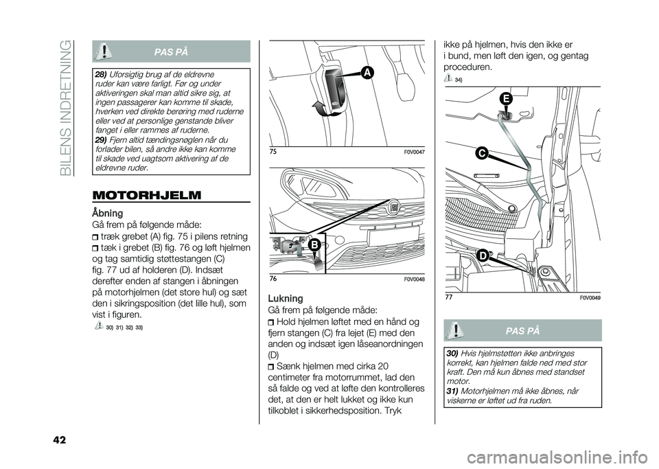 FIAT DOBLO COMBI 2020  Brugs- og vedligeholdelsesvejledning (in Danish) ��1�"�A�#�*� ��"�*��6�#�9�*�"�*�&
�� ��� ��
���
�:���	������ ��	�� �� �
� ��
�
�	����
�	��
��	 ��� ���	� ���	�
���� ���	 �� ���
��	 �������	�