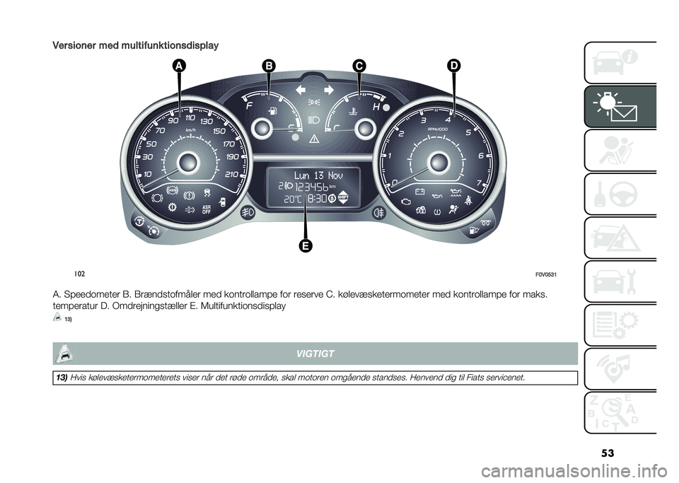 FIAT DOBLO COMBI 2020  Brugs- og vedligeholdelsesvejledning (in Danish) ��
�5�� �
����� ���	 ��������� �����
�	��
����
���
��>�5�>�A�?�=
�4� � �!���
������	 �1� �1�	���
�������
��	 ���
 �����	��
�
���!� ���	 �