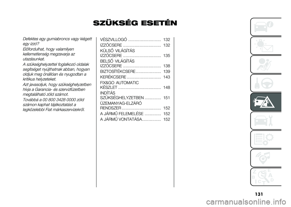 FIAT DOBLO COMBI 2020  Kezelési és karbantartási útmutató (in Hungarian) ���
������� �����������	��� ��� ��%��������(� ���� �	������
��� ����$�j
�+��&����#�%��
��� �
��� �����������	����������
