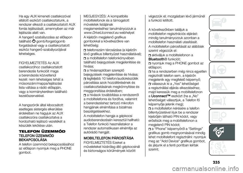 FIAT DOBLO COMBI 2020  Kezelési és karbantartási útmutató (in Hungarian) ����B� ��� �!�L�] �	������� �(������	���$���
�������� ����	��� �(������	������%��	� �
����#���� ���	���#� � �(������	�������