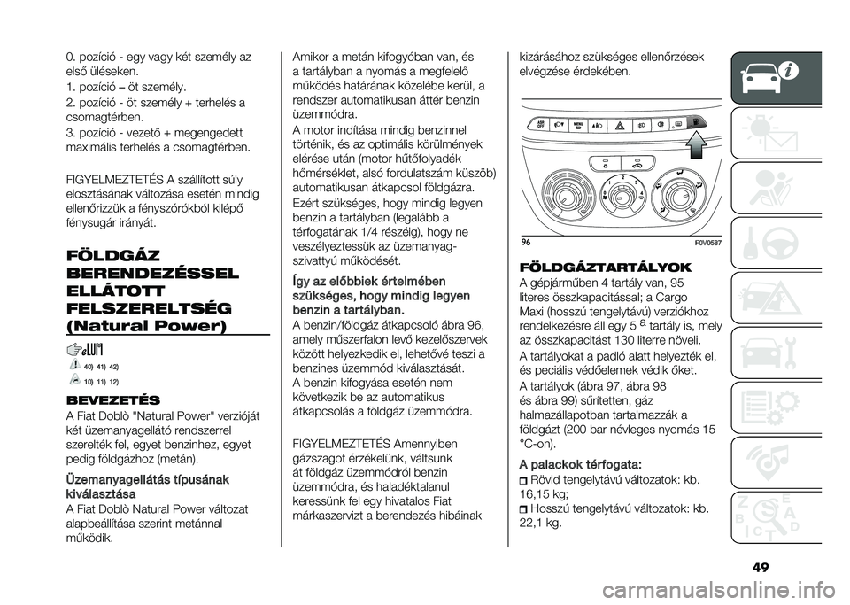 FIAT DOBLO COMBI 2020  Kezelési és karbantartási útmutató (in Hungarian) ���;�  ����"�(��$ �K ��� ���� �	�� ������� ��
����& ������	��� 
�M�  ����"�(��$
��� �������� 
�9�  ����"�(��$ �K �� ������� �[ ����
��