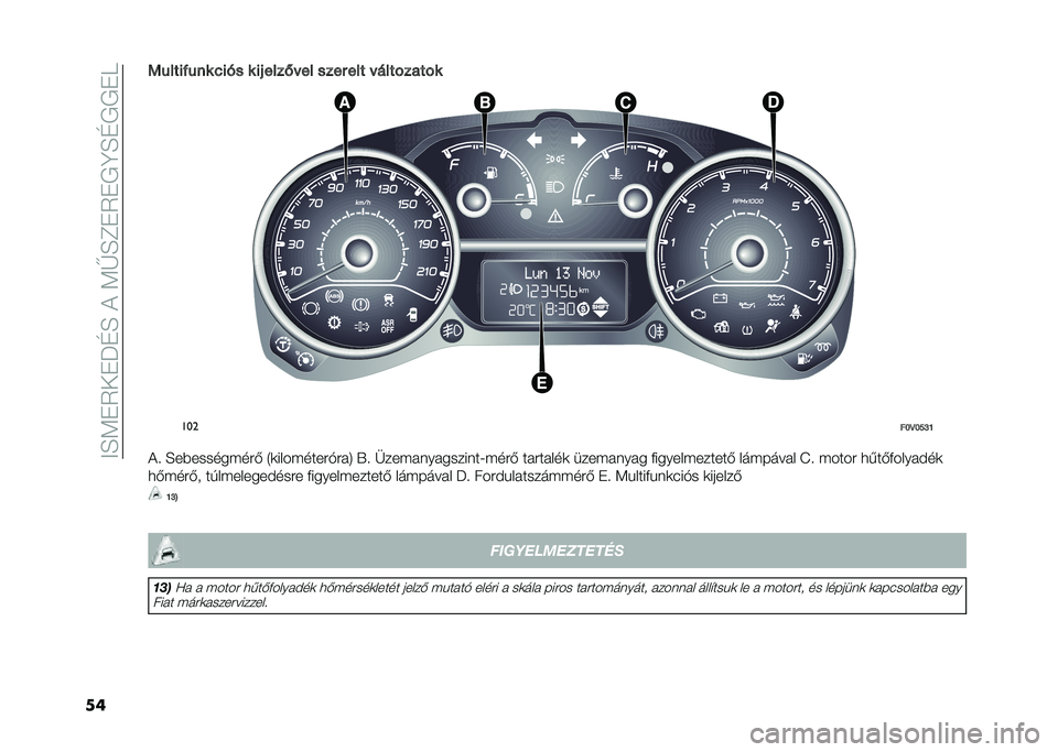 FIAT DOBLO COMBI 2020  Kezelési és karbantartási útmutató (in Hungarian) ��>�H�<�+�5��+��G�H��!��<�V�H�F�+�5�+�,�E�H�G�,�,�+�I
���1�������� �&��� � ��# ����,� �� ���� ��� � ���������
���
��L�D�L�O�M�K
�!�  �H����������
