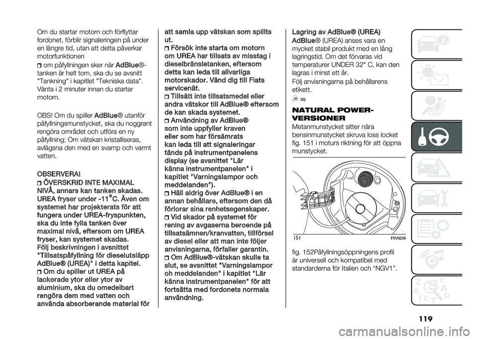 FIAT DOBLO COMBI 2021  Drift- och underhållshandbok (in Swedish) ����,� ��
 ��	���	�� ���	��� ��
� ������ �	�	��
��������	� ������� ������������� �� �
����
�� ������ �	��� �
�	�� ��	�	 ���	�	