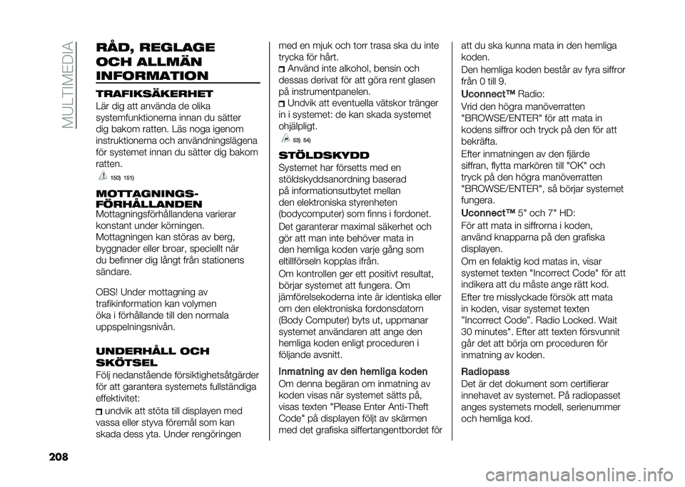 FIAT DOBLO COMBI 2021  Drift- och underhållshandbok (in Swedish) ���7�>��$��%��$�4
��� ����L �����
��
��� �
����	�
�������
����
���
����
�	������
�>�� ��� ��	�	 ������� �� �����
�� ��	����
���	