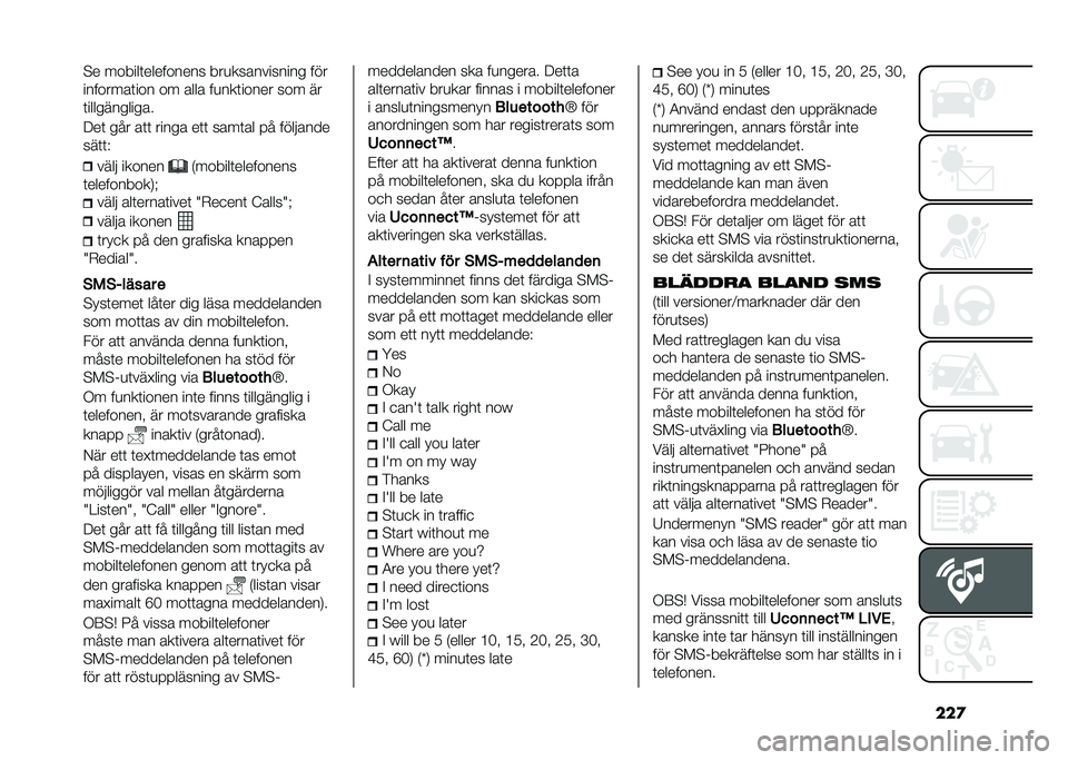 FIAT DOBLO COMBI 2021  Drift- och underhållshandbok (in Swedish) ���
�#� ������	��������� ���
����������� ���
��������	��� �� ���� ��
���	����� ��� ��
�	������������
���	 ��� ��	�	 ��
