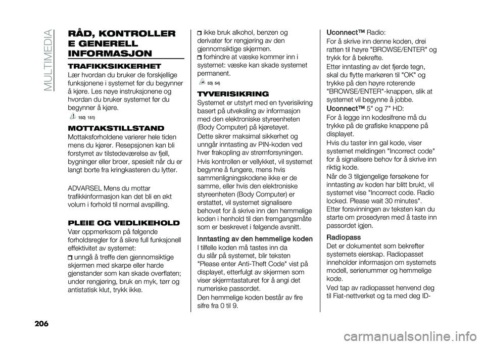 FIAT DOBLO COMBI 2020  Drift- og vedlikeholdshåndbok (in Norwegian) ��5�8�=�6�#�5�$��#�4
���	 �
���Q ����
�
�����
� �����
���
�����
������
�
�
�����������
���

�=�� ���	��
�� �
� ������ �
� ��	��������