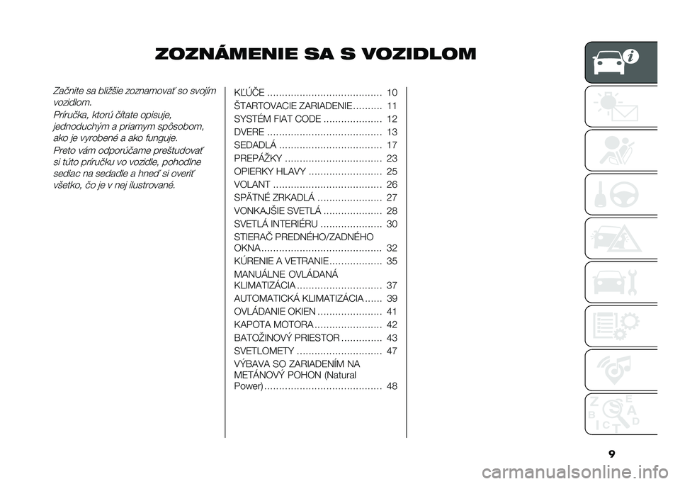 FIAT DOBLO COMBI 2020  Návod na použitie a údržbu (in Slovak) �
��	�������� �� � ��	�����	��I��"����	 �� �����*��	 ������
����  �� �����#�

��������
�
���#���"��� �����( �"�#����	 �������	�