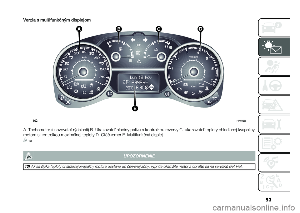 FIAT DOBLO COMBI 2020  Návod na použitie a údržbu (in Slovak) ��
��� ���
 � ����
��!���	 �(��� �������% ��
���
��Q��Q�T�R�P
�B� �0���!��
�	��	� �3���������	�/ ����!������6 �\� �L��������	�/ �!�����