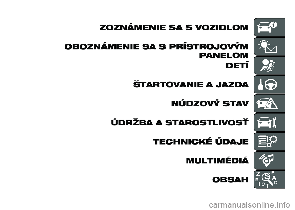 FIAT DOBLO COMBI 2020  Návod na použitie a údržbu (in Slovak) ��	�������� �� � ��	�����	�
�	��	�������� �� � �������	��	��� ������	�
����
������	����� � ����� �����	�� ����
������ 