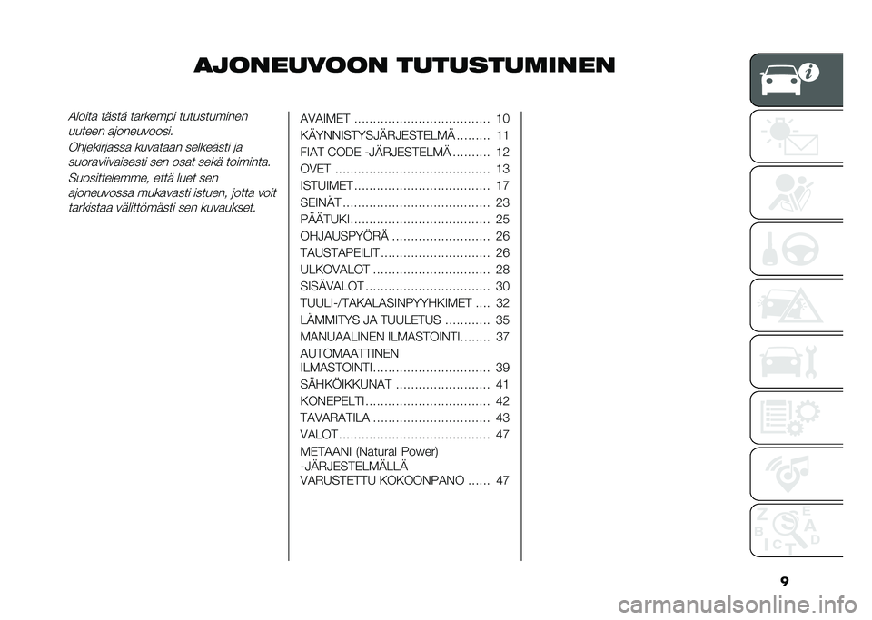 FIAT DOBLO COMBI 2020  Käyttö- ja huolto-ohjekirja (in in Finnish) �
�
��������� ��������	�����2�����
 ����� ��
������ ������������
������ �
�	����������
���	�����	�
���
 ����
��
�
� ���