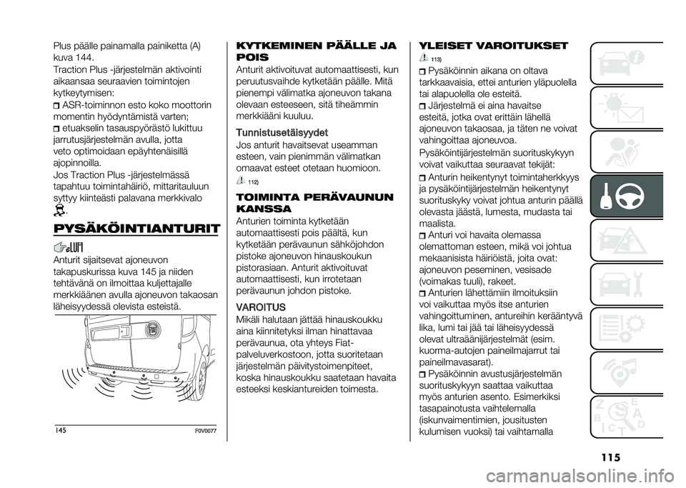 FIAT DOBLO COMBI 2020  Käyttö- ja huolto-ohjekirja (in in Finnish) ����1��� ������ ��
���
��
���
 ��
��������
 �$�2�
����
 �;�B�B�
���
�F���� �1��� ��	���	�������� �
���������
�
���
�
���
�
 �����
�
