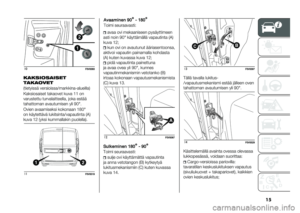 FIAT DOBLO COMBI 2020  Käyttö- ja huolto-ohjekirja (in in Finnish) ����
��:�5�:�;�A�;
��
������
����
��
��
����
�$��������� ����������
�6��
������
��
�������
�
�/�
������
���� ��
��
���� ����
 �;�