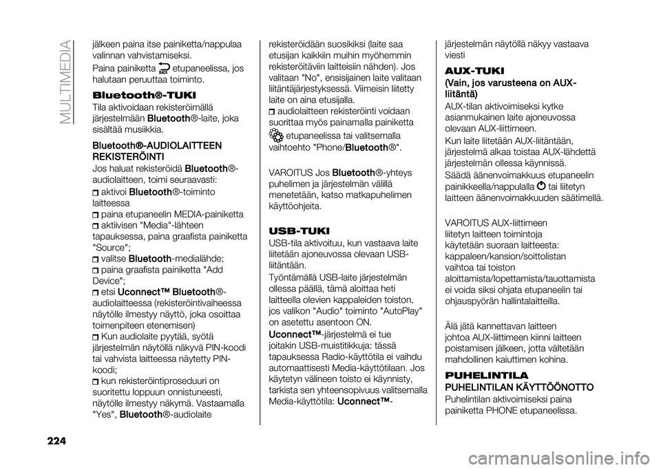 FIAT DOBLO COMBI 2020  Käyttö- ja huolto-ohjekirja (in in Finnish) ��.�8� ��9�.�*��9�2
��� �	������ ��
���
 ���� ��
��������
�6��
�����
�

��
�����
� ��
������
��������
�1�
���
 ��
��������

�����
��