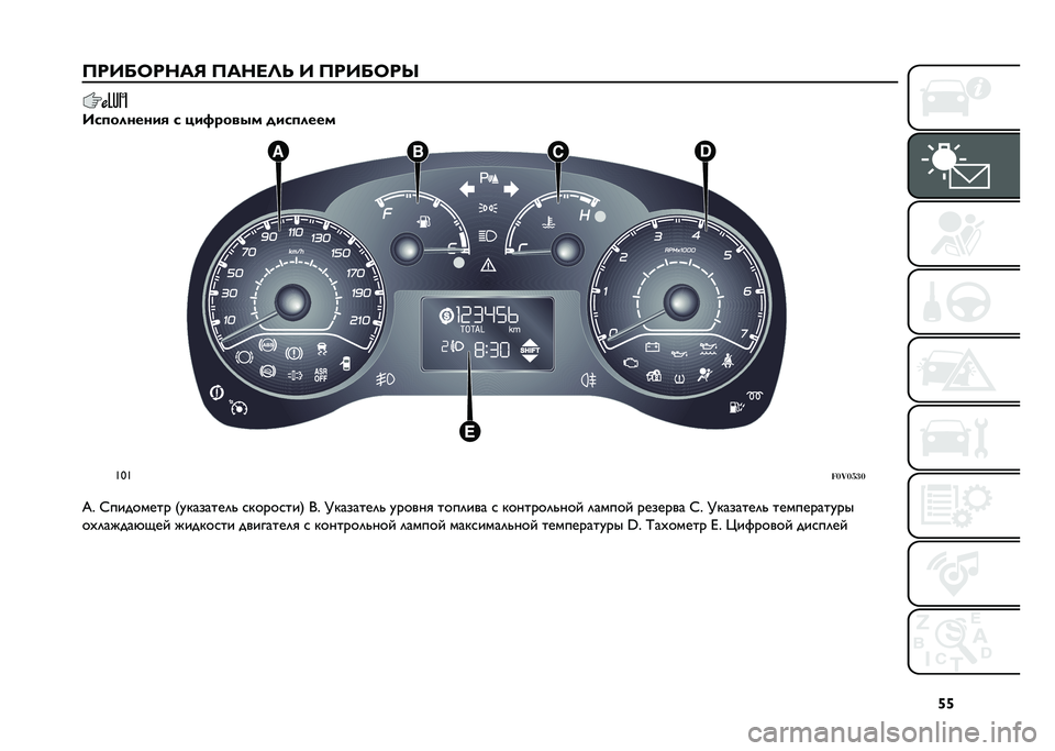 FIAT DOBLO COMBI 2021  Руководство по эксплуатации и техобслуживанию (in Russian) �l�l
�@�A�,�8�7�A�?�:�9 �@�:�?�<�=�> �, �@�A�,�8�7�A�V
�,��
������� � ���)����� ����
����
�X�=�X
�������
�D� �H�������� �3�!�"������	�& �
�"����
���7 �