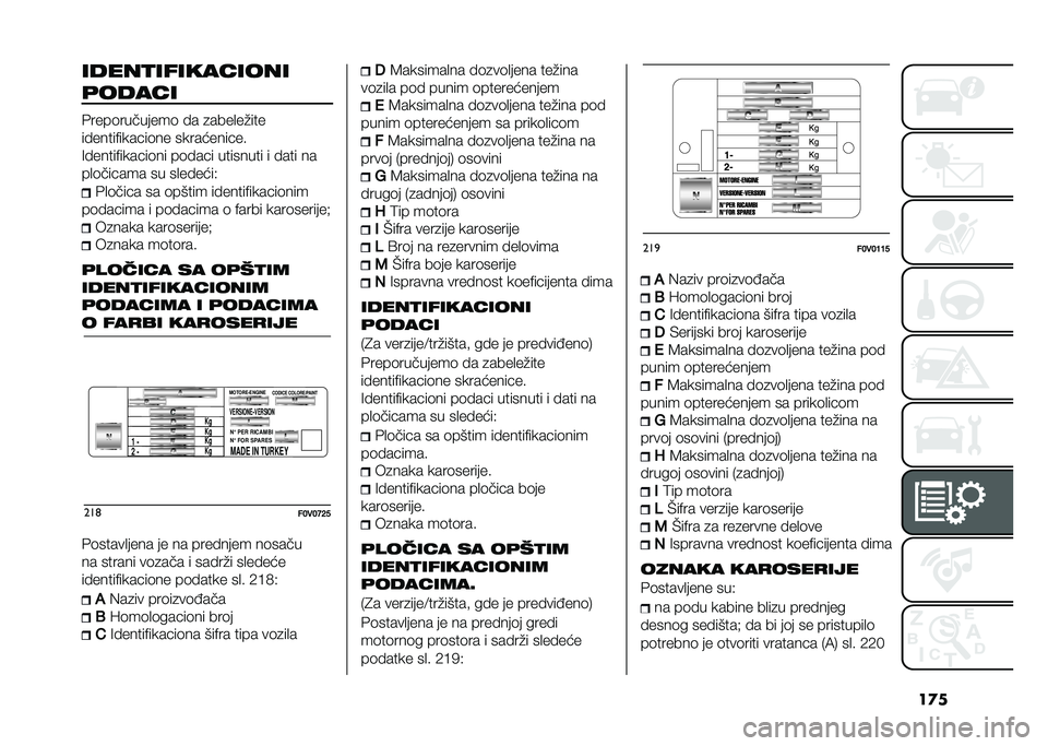 FIAT DOBLO COMBI 2020  Knjižica za upotrebu i održavanje (in Serbian) ��
������
����������
�	�����
�%����	��������	 �� �
����
��#���
�������"������	�� �����������
�>������"������	�� ��	����