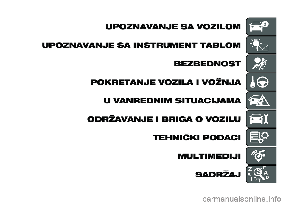 FIAT DOBLO COMBI 2020  Knjižica za upotrebu i održavanje (in Serbian) ��	��������� �� �������
��	��������� �� ����
�
�����
 �
����� ����������
�	���
��
���� ������ � ������ � ����
����� �