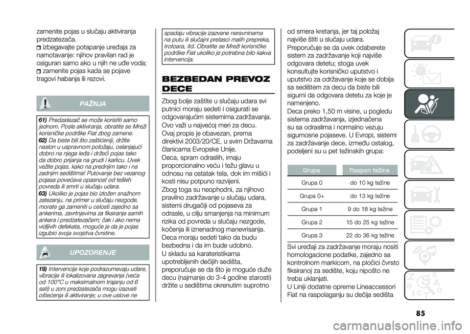 FIAT DOBLO COMBI 2021  Knjižica za upotrebu i održavanje (in Serbian) ���
������� ��	��� � ��
����� �����������
�����
����
����
��
��������� ��	������� ����(��� �
�
����	��������- �����	� 