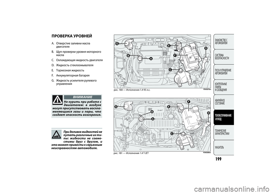FIAT DOBLO COMBI 2014 Руководство по эксплуатации и техобслуживанию (in Russian) 199ЗНАКОМСТВО С
АВТОМОБИЛЕМСИСТЕМЫ
БЕЗОПАСНОСТИПУСК И УПРАВЛЕНИЕ
АВТОМОБИЛЕМ
КОНТРОЛЬНЫЕ
ЛАМПЫ
И СООБЩЕН FIAT DOBLO COMBI 2014 Руководство по эксплуатации и техобслуживанию (in Russian) 199ЗНАКОМСТВО С
АВТОМОБИЛЕМСИСТЕМЫ
БЕЗОПАСНОСТИПУСК И УПРАВЛЕНИЕ
АВТОМОБИЛЕМ
КОНТРОЛЬНЫЕ
ЛАМПЫ
И СООБЩЕН