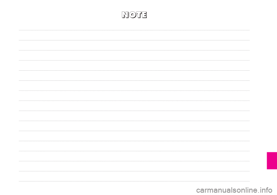 FIAT STRADA 2009  Libretto Uso Manutenzione (in Italian) N N
O O
T T
E E 